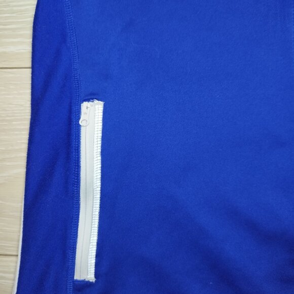 Adidas Track Jacket Women's - Size M - Blue Climalite with Carabins Logo - Picture 4 of 9